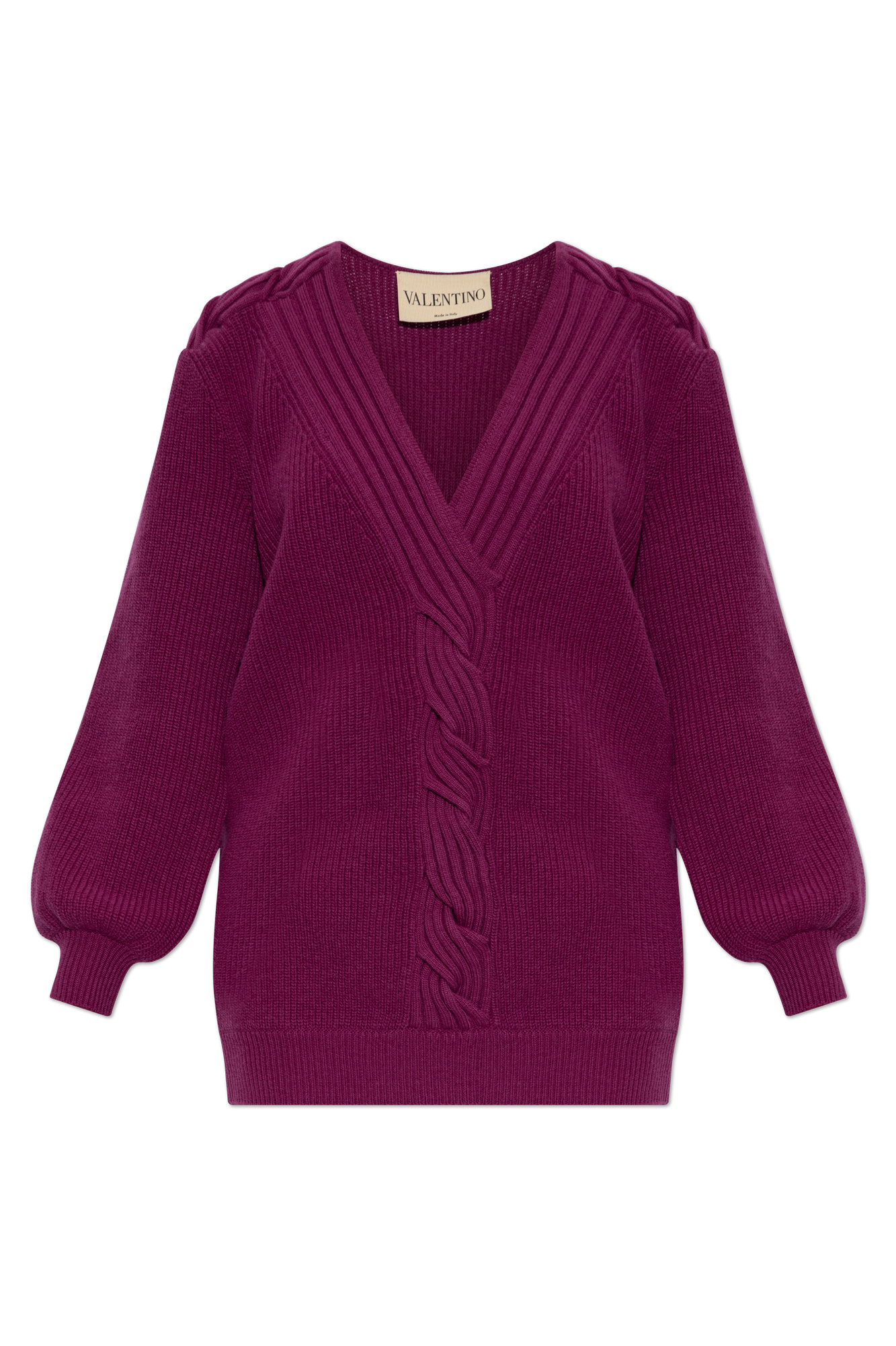 Valentino Garavani Wool cardigan with neckline | Women's | Vitkac
